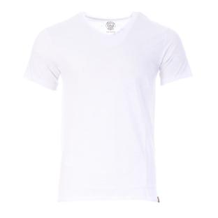 T-shirt Blanc Homme American People Sunny pas cher