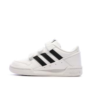 Baskets Blanches/Noir Garçon Adidas Team Court vue 0