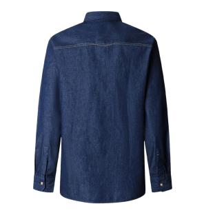 Chemise Bleu Homme Pepe jeans Abel vue 0