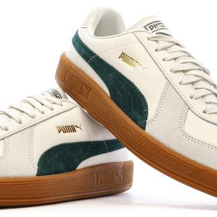 Baskets Blanc/Vert Mixte Puma Army Trainer vue 7