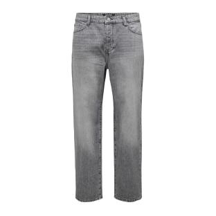 Jean Loose Gris Homme Only & Sons fade 5752 pas cher