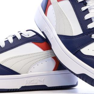 Rebound Low Boys’ Navy/White Trainers Photo of the Espace des Marques %store% store - view of %key%