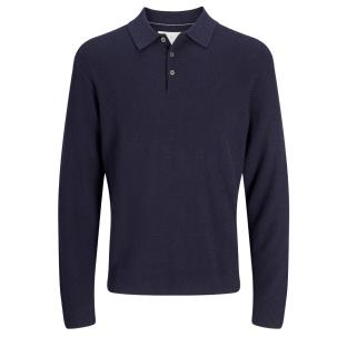 Polo Marine Foncé Homme Jack & Jones Cooper vue 0