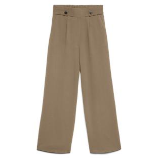 Pantalon Camel Femme Vero Moda May Button pas cher