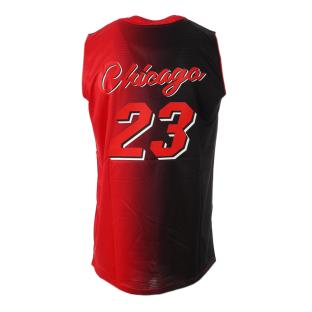 Chicago Maillot Rouge/Noir Homme Sport Zone Tank 23 vue 2