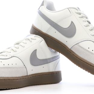 Baskets Blanches/Grises Homme Nike Court Vision vue 7