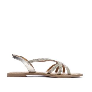 Les Tropéziennes Chomy Women's Gold Sandals Photo of the Espace des Marques %store% store - view of %key%