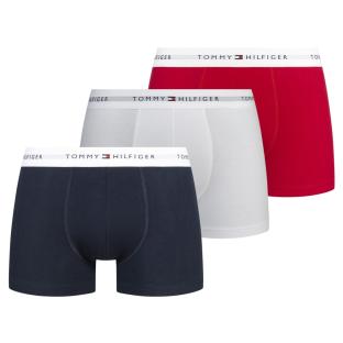 x3 Boxers Blanc/Rouge/Marine Homme Tommy Hilfiger Trunk pas cher