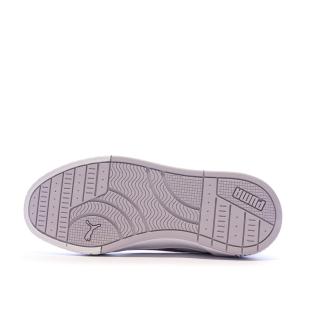 Baskets Blanches/Roses Fille Puma Carina Mia vue 5