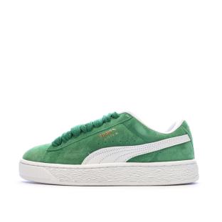 Baskets Verte Femme Puma Suede XL pas cher