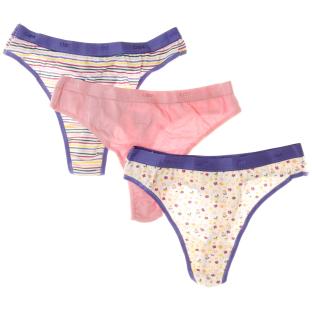 Strings Rose/Violet Femme Dim Fantaisie pas cher