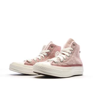 Baskets Roses Femme Converse Chuck 70 High Top vue 6