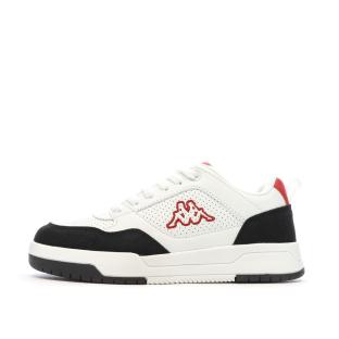 Baskets Blanches/Noires/Rouges Fille Kappa Manis pas cher