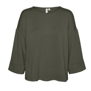 T-Shirt Manches 3/4 Kaki Vero Moda Mocca vue 0