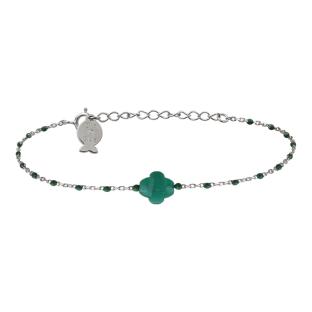 Bracelet Argent/Vert Femme Clio Blue BR0047 vue 0