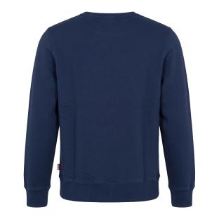 Sudadera azul marino/roja para niño de Levi's, corte recto con mangas de murciélago ver 0