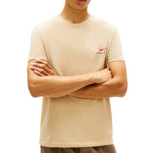 Camiseta beige para hombre Tommy Hilfiger Slim ver 0