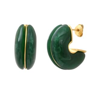 Boucles D'oreilles Verte Femme Clio Blue Livia pas cher