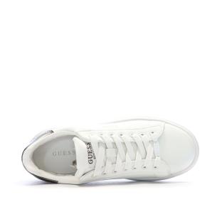 Baskets Blanches/Argent Femme Guess Elbina vue 0