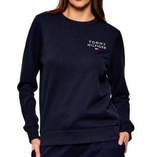Sweat Marine Femme Tommy Hilfiger Track vue 0