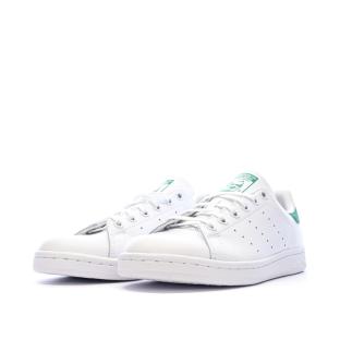 Stan Smith Blanc/Vert Mixte Adidas vue 6