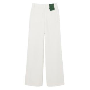 Jean Blanc Femme Lacoste Runway Wide vue 0