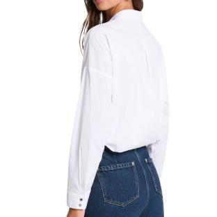 Chemise Blanc Femme Morgan Popeline vue 0