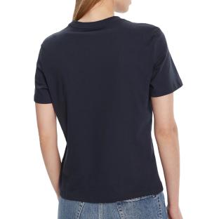 T-Shirt Marine Femme Calvin Klein Jeans Classic vue 2