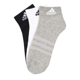 3 x Paires de Chaussettes Grises/Noires/Blanches Adidas Spw pas cher