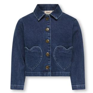 Veste en Jean Bleu Foncé Fille ONLY Heart vue 0