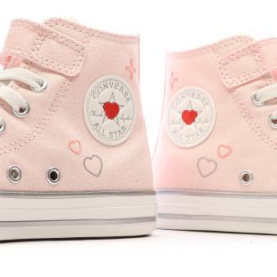 Baskets Rose Pale Fille Converse Chuck Taylor All Star vue 7