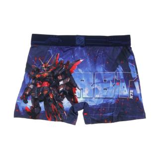 Boxer Bleu/Noir à Imprimés Homme Freegun NIN vue 2