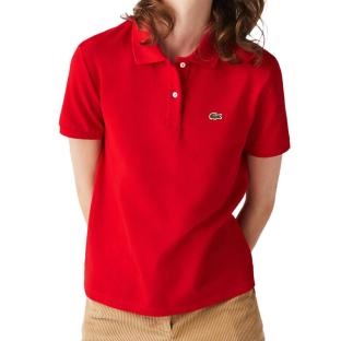 Polo Rouge Femme Lacoste Polo PF7839-240 pas cher