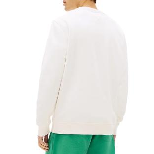 Sweat Blanc Homme Tommy Hilfiger Linear Crew vue 0