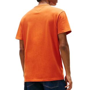 T-shirt Orange Homme Tommy Jeans Reg Badge DM0DM20322 vue 0