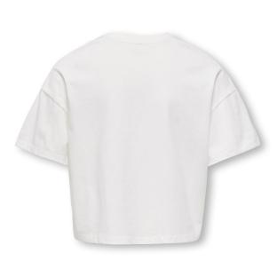 T-Shirt Blanc/Marron Fille Kids ONLY Olivia vue 0