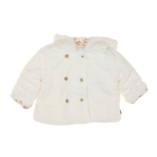 Manteau Sherpa Blanc Doux Fille EOM Xaopol pas cher