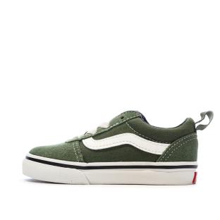 Baskets Verte Garçon Vans Ward Slip-on Suede pas cher