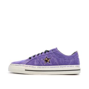 Baskets Violettes Homme Converse One Star Pro pas cher
