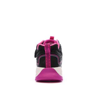 Baskets Noire/Rose Fille Skechers Outdoor Storm vue 3