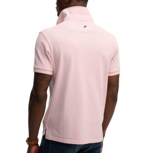 Polo Rose Clair Homme Superdry Classic Pique vue 0