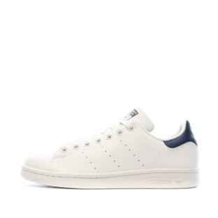 Baskets Blanches/Marine Femme Adidas Stan Smith pas cher