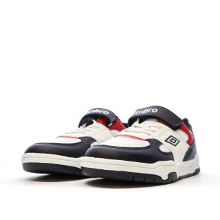 Baskets Blanches/Rouges/Marine Garçon Umbro Travys vue 6