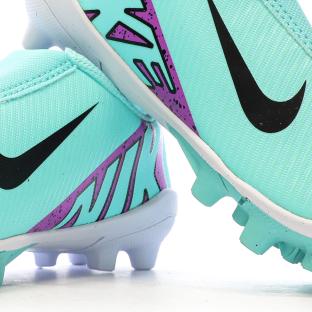 Chaussures de football Turquoises Garçon Nike Vapor 15 vue 7