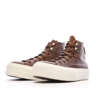 Baskets Marrons Femme Converse All Star Lift Platform vue 6