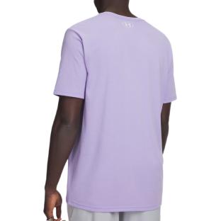 T-shirt Violet Homme Under Armour Left Chest vue 0