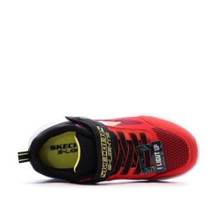 Baskets Rouges/Noires Garçon Skechers krendo vue 0