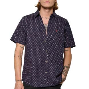 Chemise Marine à Motifs Homme Kaporal KALON pas cher