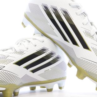Chaussures de Football Blanc/Doré Mixte Adidas F50 Club vue 0