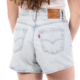 Short Bleu Clair Femme Levi's 80s Mom vue 0
